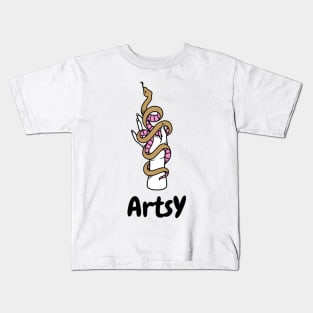 Artsy Logo Design Kids T-Shirt